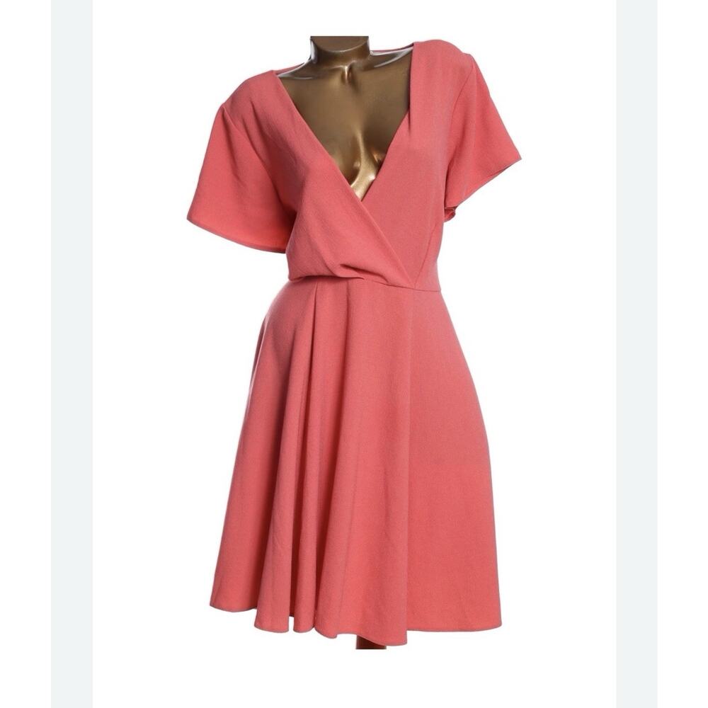 NWT Closet Curves Womens 2X 16 18 Pink Elegant Dress Wedding Guest Coquette Glam